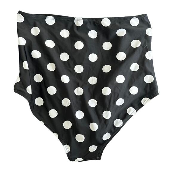 Retro Bikini Bottom High Waist Ruched Sides 4X/ Fits like a XL New without Tags - Picture 5 of 8